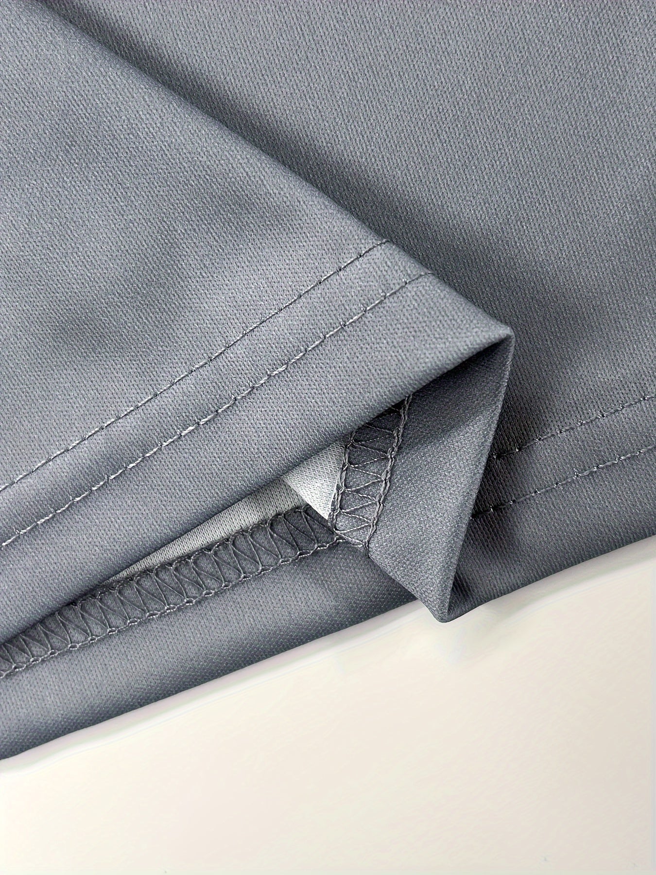 Riolio Men's Fashion Long-sleeved Trouser Suit, Classic Simple White and Gray Two-color Stitching Print Graphic Print Design, Men's Breathable Skin-friendly Long-sleeved Trouser Suit