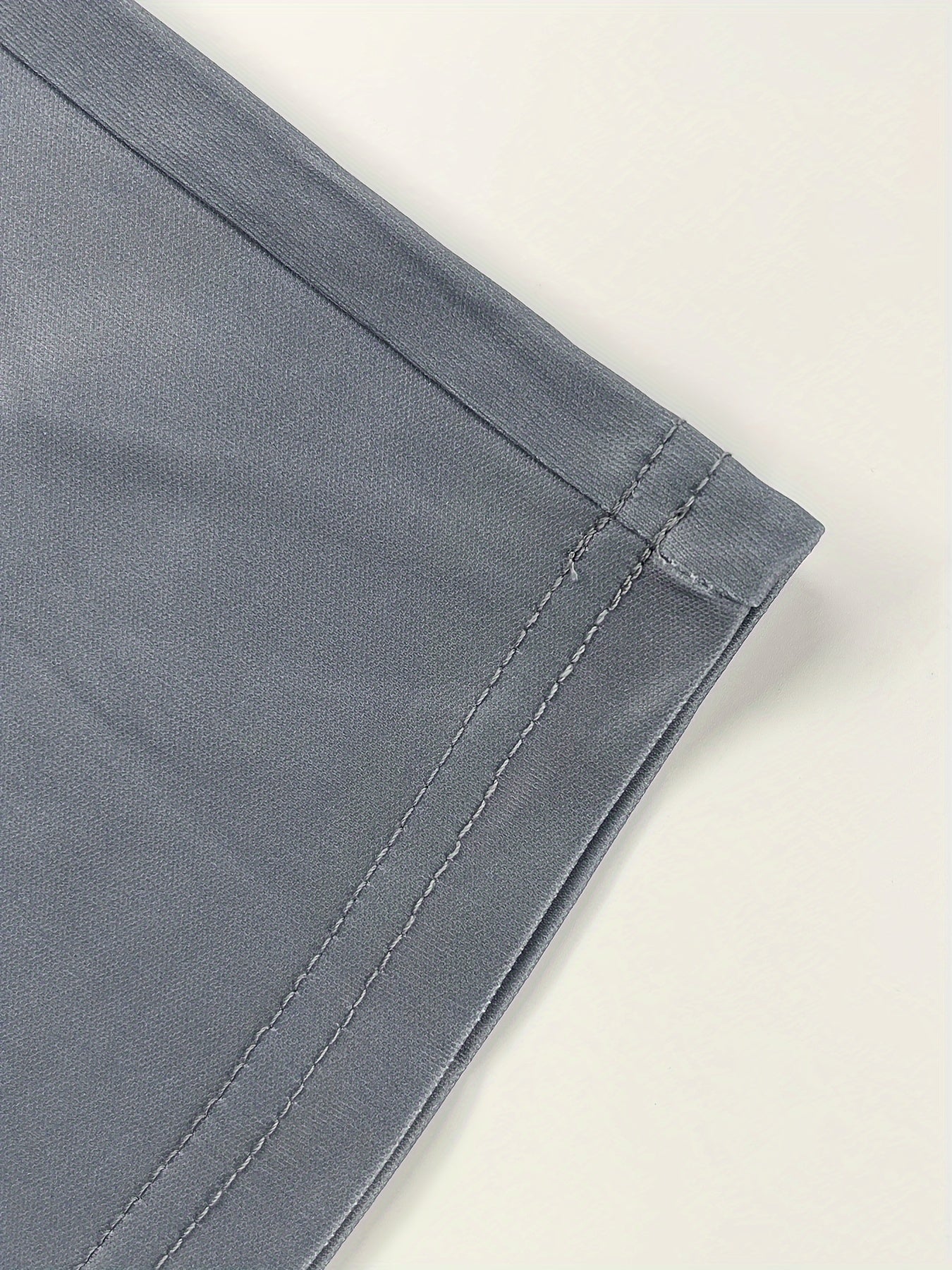 Riolio Men's Fashion Long-sleeved Trouser Suit, Classic Simple White and Gray Two-color Stitching Print Graphic Print Design, Men's Breathable Skin-friendly Long-sleeved Trouser Suit