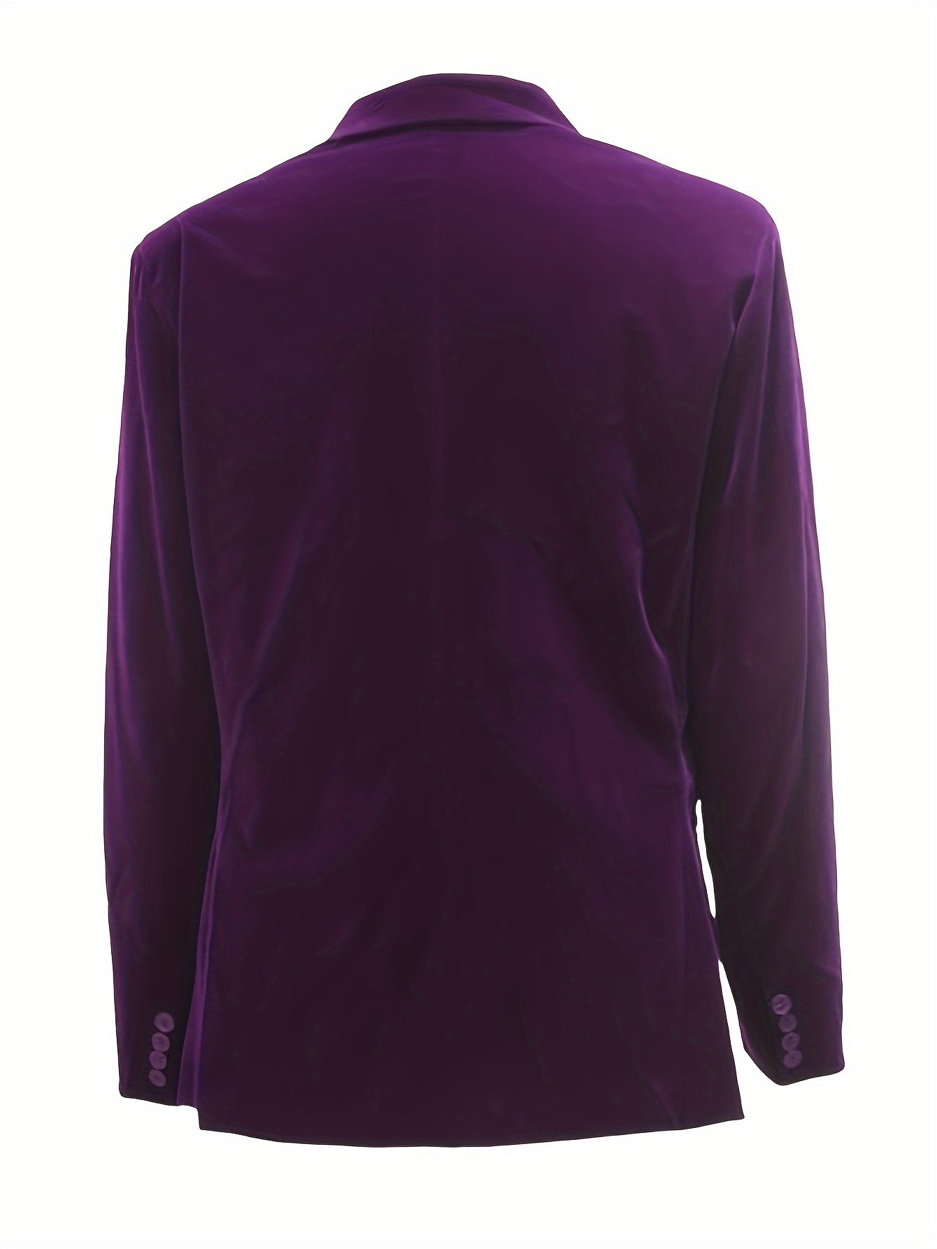 Riolio Fashion Tailored Fit Solid Double-Breasted Blazer - Men's Suit Coat With Notch Lapels For Business Wedding Party Occasions