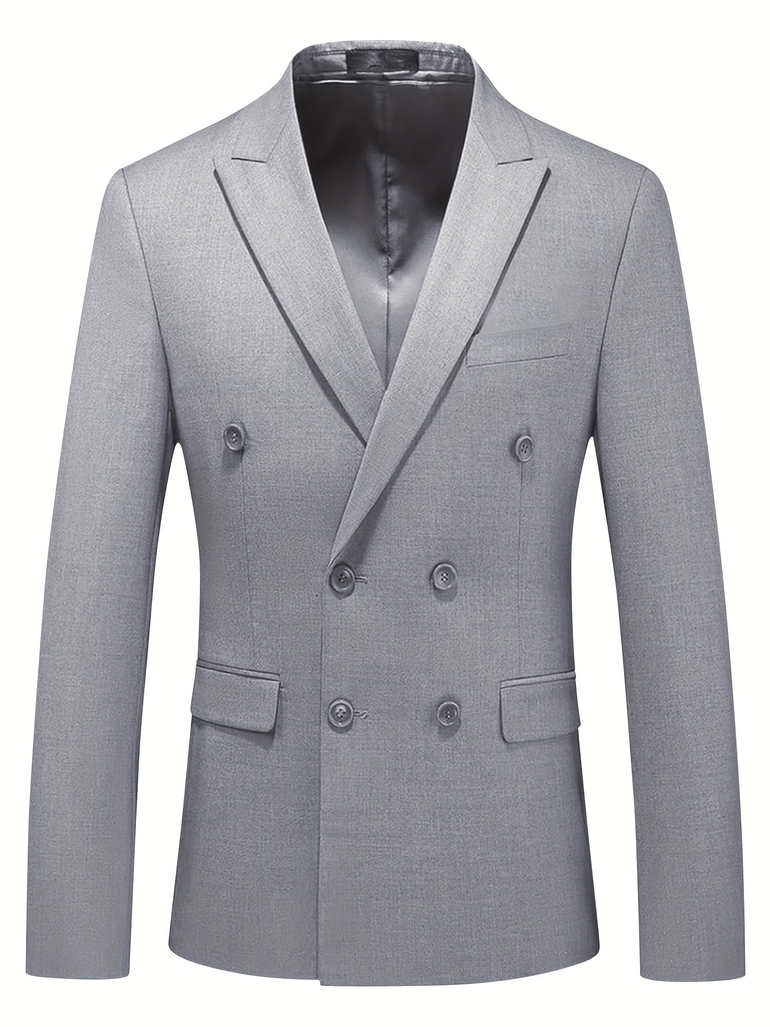 Riolio Men's 2 Piece Slim Fit Suit Set One Button Solid Blazer Jacket Pants Business Wedding Party Tuxedo Set