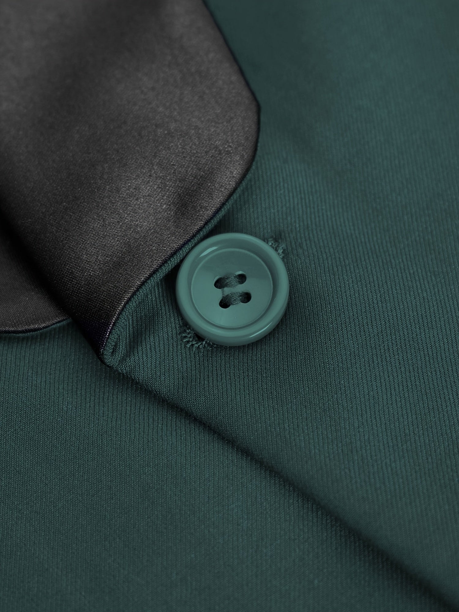 Riolio MALE Men's 3 Piece Suit Slim Fit Solid One Button Business Party Wedding Tuxedo Suits Blazer Jacket Vest Pants Set Dark Green