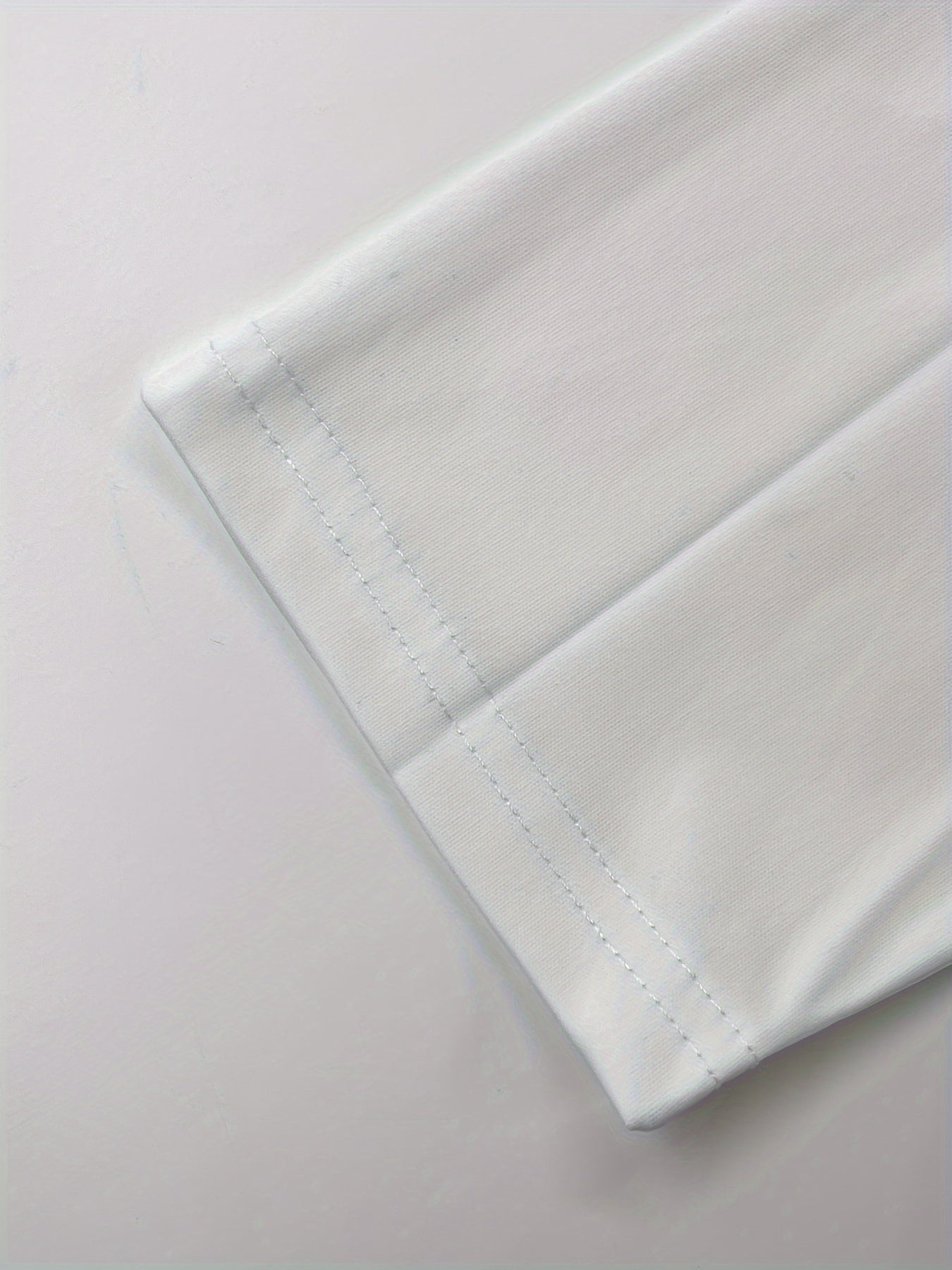 Riolio Men's Fashion Long-sleeved Trouser Suit, Classic Simple White and Gray Two-color Stitching Print Graphic Print Design, Men's Breathable Skin-friendly Long-sleeved Trouser Suit