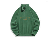 Riolio Men's Hoodie Fall Winter Fleece Sweatshirts Letter Embroidery Turtleneck Hoodies Pullover Vintage Streetwear Warm Sweats