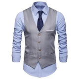 Riolio Dress Vests For Men Slim Fits Mens Suit Vest Male Waistcoat Gilet Homme Casual Sleeveless Formal Business Vest chaleco hombre