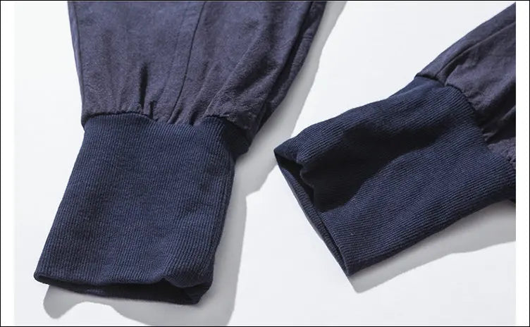 Riolio Cotton Linen Harem Pants Men Solid Elastic Waist Streetwear Joggers New Baggy Drop-crotch Pants Casual Trousers Men