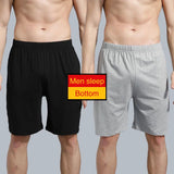 Riolio Home Pajama Shorts Mens Sleepwear Sexy Elastic Sleep Bottom Cotton Comfortable Breathable Boxers Casual Male Solid Underpants