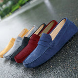 Riolio Men Casual Shoes Fashion Men Shoes Handmade Suede Genuine Leather Mens Loafers Moccasins Slip On Men's Flats Male Driving Shoes