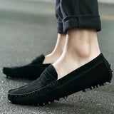 Riolio Men Casual Shoes Fashion Men Shoes Handmade Suede Genuine Leather Mens Loafers Moccasins Slip On Men's Flats Male Driving Shoes
