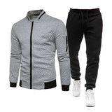 Riolio Mens Tracksuit Set Two Piece Tracksuit Men Sports Wear Fashion Colorblock Jogging Suit Autumn Winter Men Outfits Gym CLothes Men