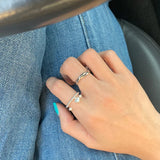 Riolio Hand-woven love beaded ring Fashion Women Men Round Ball Bead Adjustable Retro Rings Jewelry