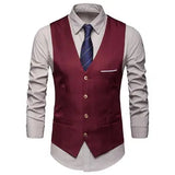 Riolio Dress Vests For Men Slim Fits Mens Suit Vest Male Waistcoat Gilet Homme Casual Sleeveless Formal Business Vest chaleco hombre