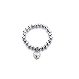 Riolio Hand-woven love beaded ring Fashion Women Men Round Ball Bead Adjustable Retro Rings Jewelry