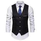 Riolio Dress Vests For Men Slim Fits Mens Suit Vest Male Waistcoat Gilet Homme Casual Sleeveless Formal Business Vest chaleco hombre