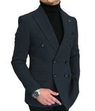 Riolio Formal New Burgundy Red Grey Lapel Tux Men Slim Fit Suits Coat Jacket Custom Made For Wendding Party Woolen cloth