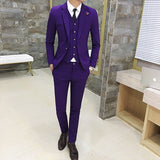 Men's Suits High Quality Wedding Groom Tuxedos Single Button Slim Fit Business Prom Dress Men's Formal Dress Suits