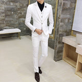 Men's Suits High Quality Wedding Groom Tuxedos Single Button Slim Fit Business Prom Dress Men's Formal Dress Suits