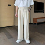 Riolio Business Social Tailoring Black Men's Summer Pants Straight Male Suit Trousers High Quality Fashion Korean Style Clothes Up