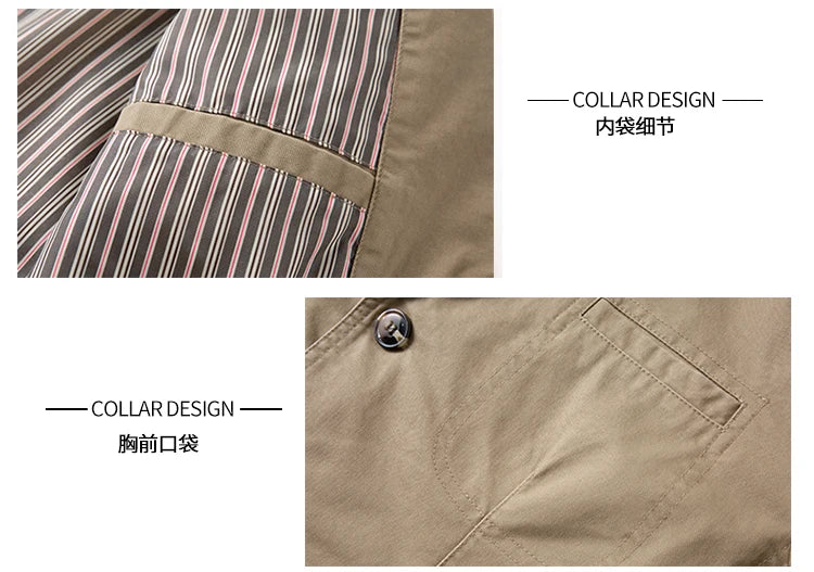 Riolio Men's Premium Suit Jacket Spring Autumn Casual Workwear Pure Cotton Jacket Men's Korean Version Slim Fit Loose Plus Size Suit