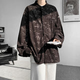 Riolio Spring Summer Printed Long Sleeve Shirts Man 2024 Casual Oversize Blouse Fashion Male Cardigan Korean Clothing Plus Size 5XL-M