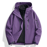 Riolio Men's Outdoor New Jacket Autumn Waterproof Windproof Assault Suit Men Women Three in One Two-piece Set Men's Brand Hiking Suit