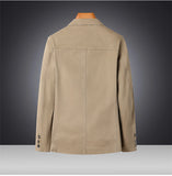 Riolio Men's Premium Suit Jacket Spring Autumn Casual Workwear Pure Cotton Jacket Men's Korean Version Slim Fit Loose Plus Size Suit