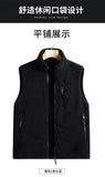 Riolio Outdoor Sleeveless Coats Vests Male Warm Cotton Waistcoat Autumn Jackets Thick Vests Man Classic  Lamb Cashmere Men Fleece Vest