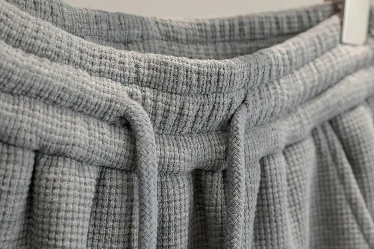 Riolio Korean Casual Sports Suit Large Size Plus Velvet Set Zipper Design Sports Sweatshirt Tying Trousers Casual Simple Two-piece Set