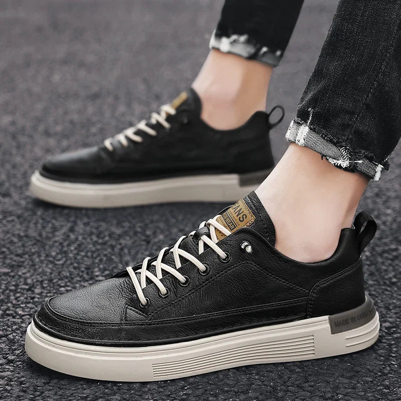 Riolio Men's Leisure Classic Sports Shoes Platform: A New Comfortable Flat Shoe for Sliding Men's Sports Shoes