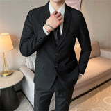 Riolio Men's Western-style Suit Korean Version Wedding Formal Gowns Slimming Business Casual Jacket Elegant Groom Tuxedo