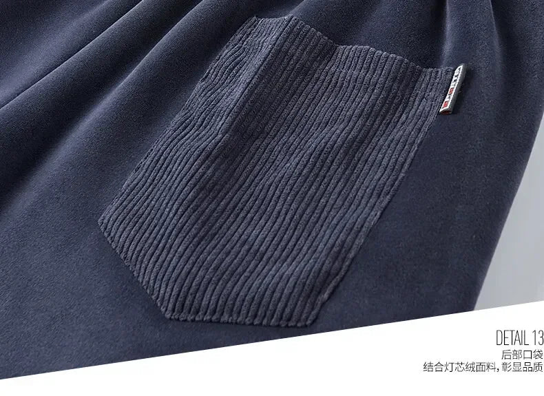 Riolio Hooded Sweat shirt+Pant 2-piece Sets Men Set Sports Suit Fleece Thickened Sportswear Casual Men Tracksuit Winter male Tracksuit