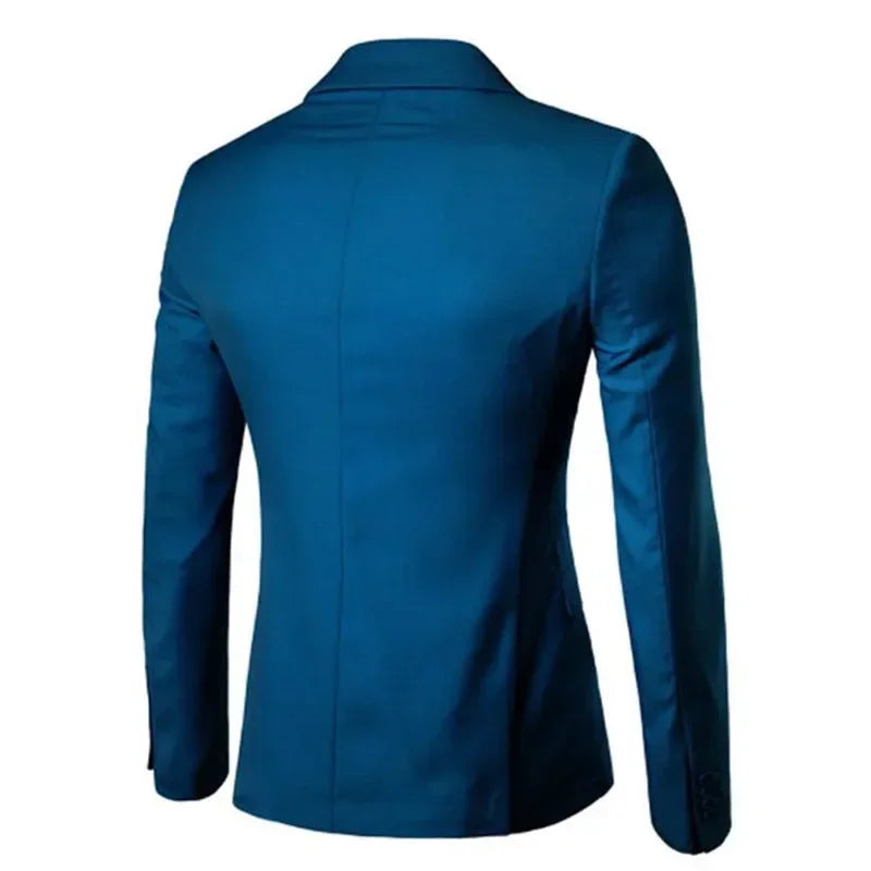 Riolio prom suit New Arrival Luxury Men Blazer New Spring Fashion Brand Slim Fit Men Suit Terno Male Business Jackets Coat