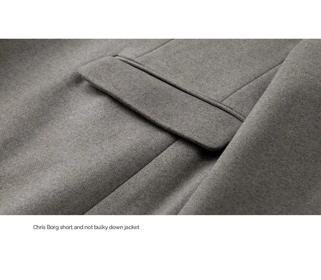 Riolio Simple Button Wooolen Coat Casual Wool Suit Jacket Men's Autumn Winter American High-end Business Casual Thick Wool Suit Top