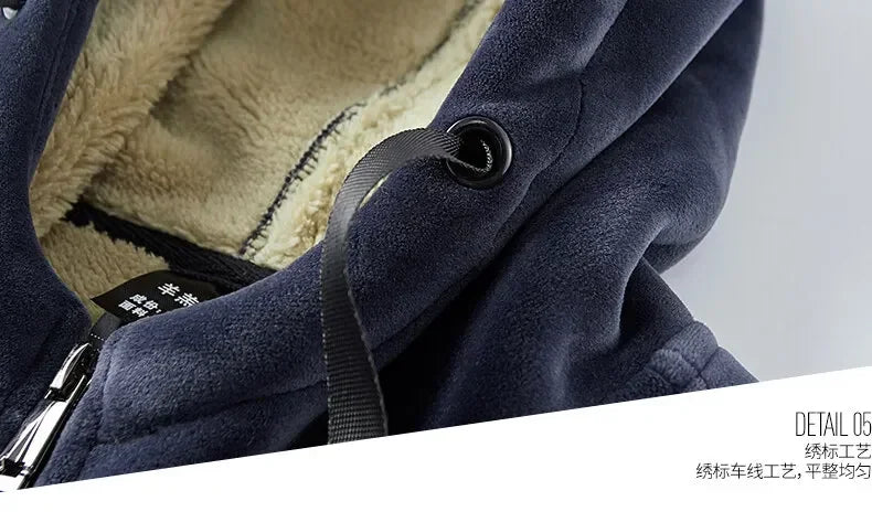 Riolio Hooded Sweat shirt+Pant 2-piece Sets Men Set Sports Suit Fleece Thickened Sportswear Casual Men Tracksuit Winter male Tracksuit