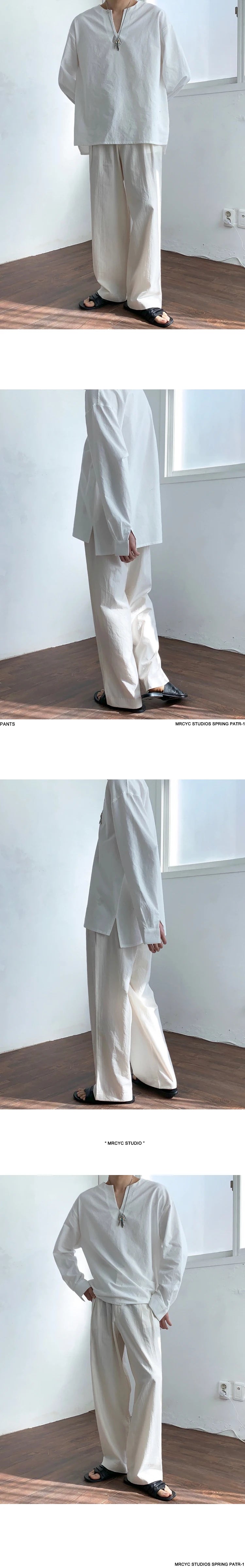 Riolio Summer Thin Linen Men's Pants Loose Straight Pants Korean Cotton Linen Casual Trousers Draped Wide-leg Pants Aesthetic Urban