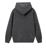 Riolio American-style autumn/winter streetwear unisex trendy hooded knit sweaters for couples with loose-fit retro Harajuku casual tops