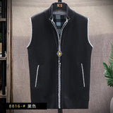 Riolio Atutumn and Winter New Men's Sweater Cardigan Knitting Vest Dailywear Warmth Thickened Zipper Jacket Waistcoat Male Streetwear