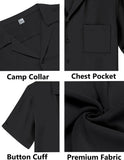 Riolio Summer Casual Fashion Suit For Men Lightweight Comfortable Lapel Short-sleeved Shirt Shorts Two-piece Sets Men's Clothing