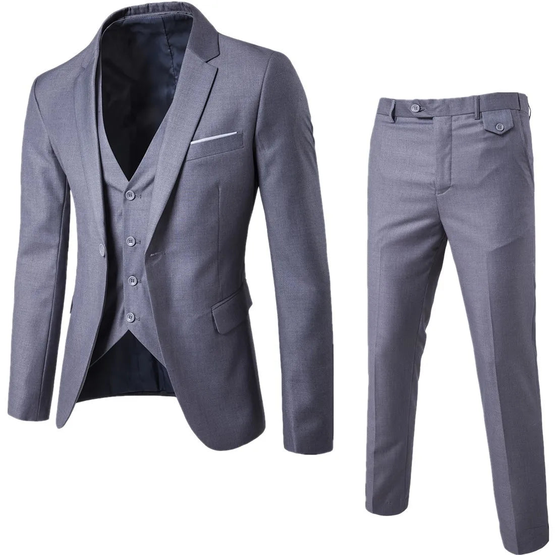 Riolio Men Suits For Wedding Business 2 Pieces Elegant Blazers  Sets Formal Full Ternos Marriage Clothes Pants Jackets Luxury Costume