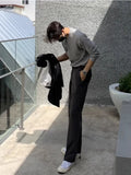 Riolio Korean Sle Men's Wide Leg Suit Pants Loose Casual Straight Leg Long Trousers Versatile Autumn Spring Faion Brand