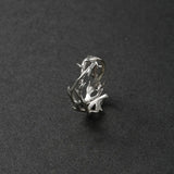 Riolio Punk Irregular Thorns Couple Rings Retro Hip-hop Personality Adjustable Finger Ring for Men Women Lovers Jewelry Gifts