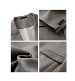 Riolio Simple Button Wooolen Coat Casual Wool Suit Jacket Men's Autumn Winter American High-end Business Casual Thick Wool Suit Top