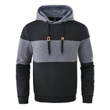 Riolio Autumn Men's Casual Fashion Hoodies Cozy Pullover Sweatshirt Tracksuit Hooded Sweatshirts Streetwear with Plaid Jacquard