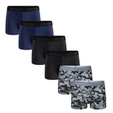 Riolio 6pcs Pack Men Panties Cotton Underwear Male Brand Boxer And Underpants For Homme Luxury Set Shorts Box Slip Kit