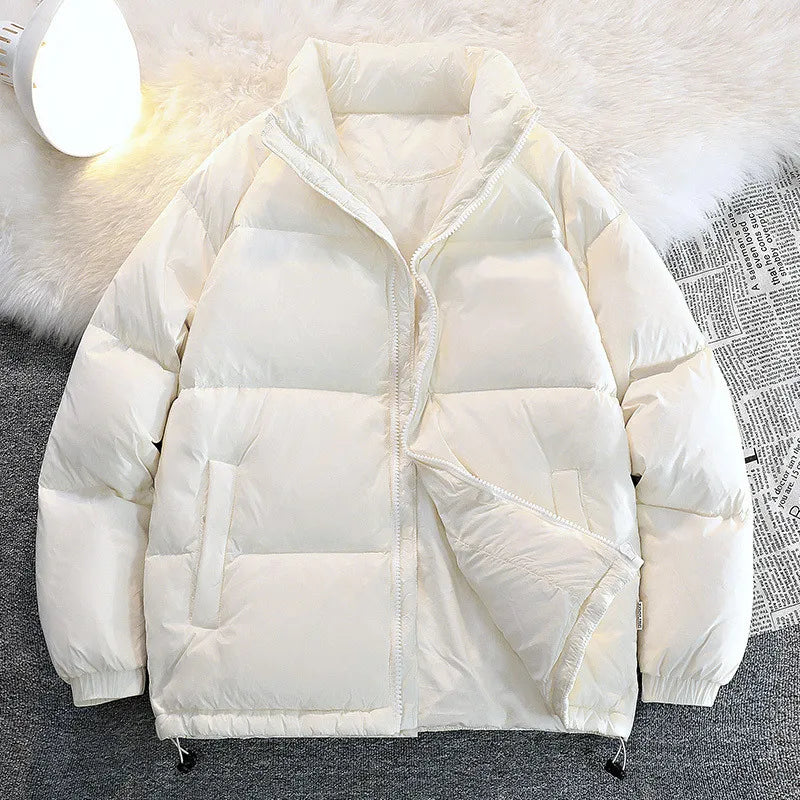 Riolio Comfortable Coat Men's Parkas Winter  Down Cotton Jacket High Quality New Solid Color Casual Youth Warm Full Zipper Top