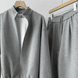 Riolio Korean Casual Sports High-end Suit Autumn Sweatshirt Fake Two-piece Spring Fashion Trend Casual Loose Suit Aesthetic Academy