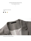 Riolio Simple Button Wooolen Coat Casual Wool Suit Jacket Men's Autumn Winter American High-end Business Casual Thick Wool Suit Top