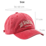Riolio New Fashion Baseball Cap for Women Men Cotton Soft Top Hats Unisex Embroidery Los Angeles Summer Sun Caps Casual Snapback Hat