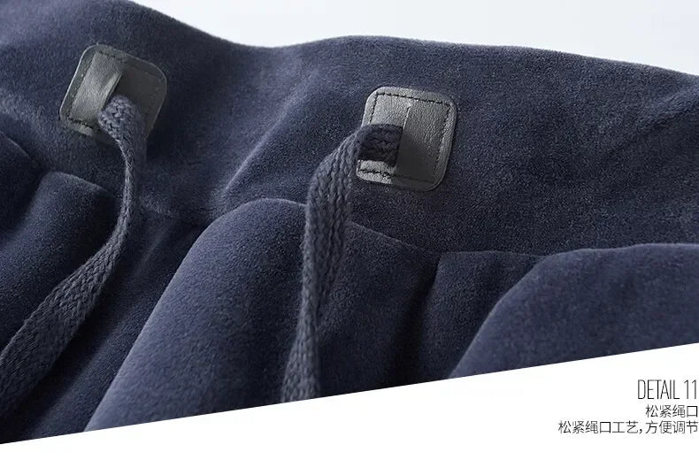 Riolio Hooded Sweat shirt+Pant 2-piece Sets Men Set Sports Suit Fleece Thickened Sportswear Casual Men Tracksuit Winter male Tracksuit