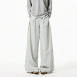 Riolio Summer Loose Wide Leg Striped Trousers Unisex High Street Fashion Trendy Casual Wear Oversize Streetwear Long Pants Lightweight