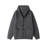 Riolio American-style autumn/winter streetwear unisex trendy hooded knit sweaters for couples with loose-fit retro Harajuku casual tops